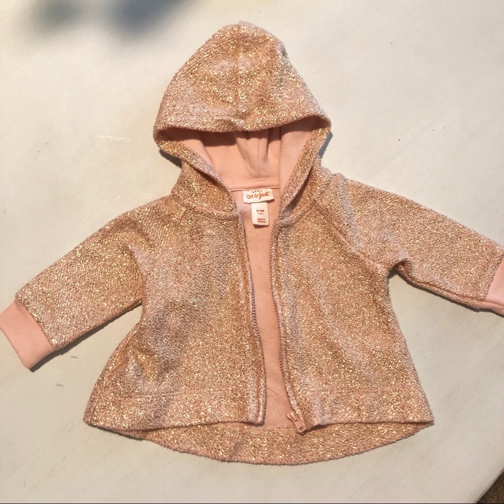 Rose gold zip up jacket